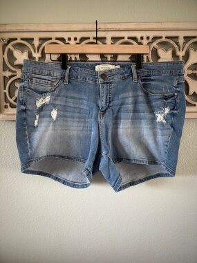 *TORRID DISTRESSED HIGH RISE DENIM SHORT SIZE 22*